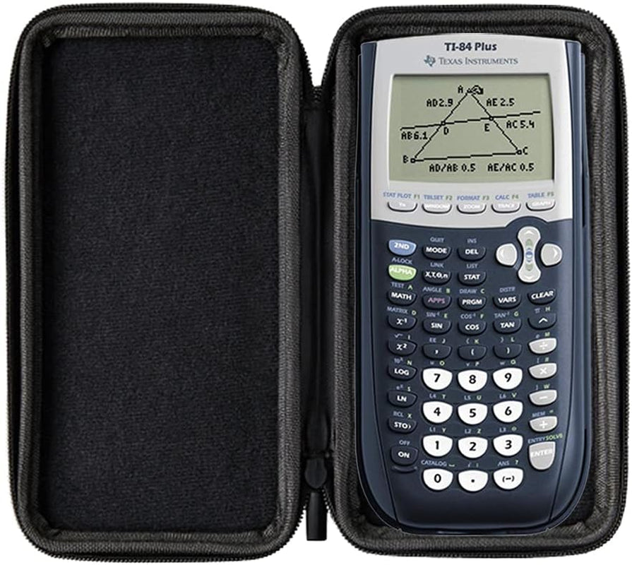 Protective Case for TI 84 Plus/Ti 83 Plus/Casio FX-9860GII / Casio FX-9750 Giii/Casio PRIZM FX-CG 50 Graphing Calculator in Black