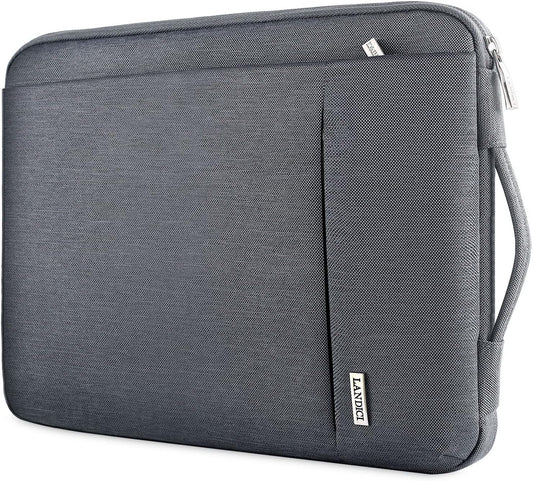 360° Protective Laptop Sleeve 11.6 Inch for Surface Pro 7 8 9/Laptop Go 2 3, Macbook Air 11, Small Computer Bag Carrying Case for 11-12 Inch Chromebook, Slim, Shockproof, Waterproof, Grey