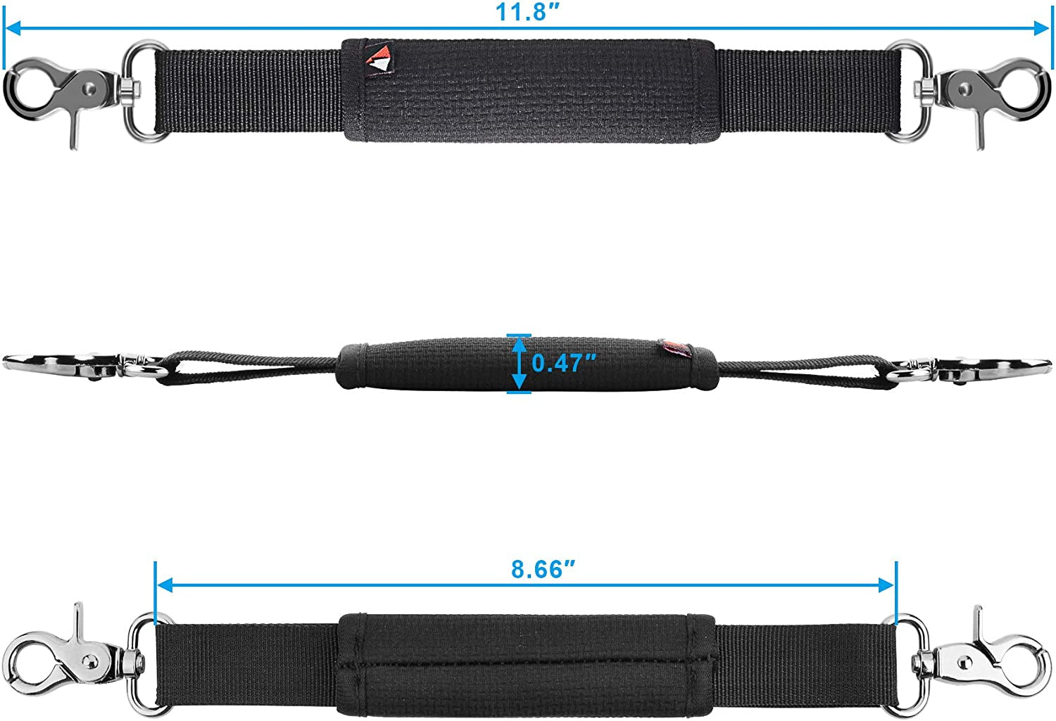 Removable Speaker Handle Strap for JBL Xtreme/Xtreme 2/ Xtreme 3 Portable Bluetooth Speaker(Black)