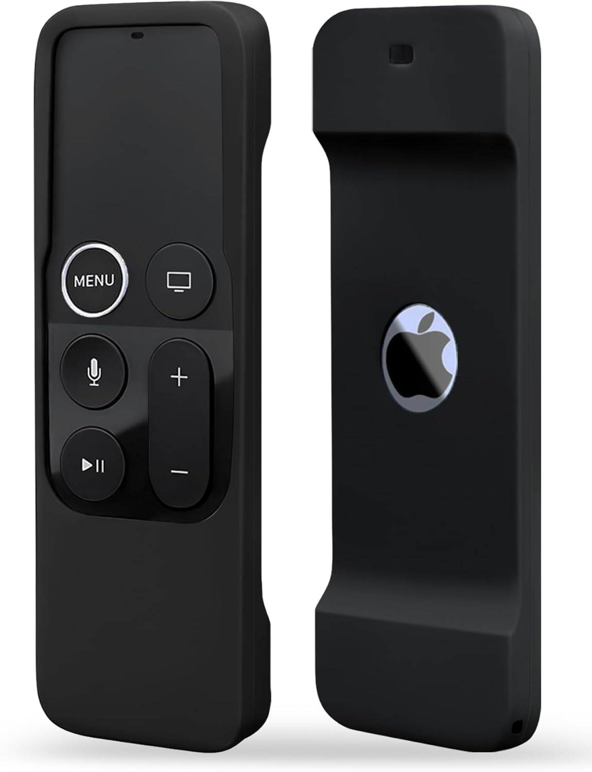 Silicone Case Compatible with Apple TV 4K 4Th 5Th Generation Siri Remote - Anti-Slip Shock Proof Soft Remote Cover Case Compatible with Apple TV 4K 4Th 5Th Gen Siri Remote Controller - Black