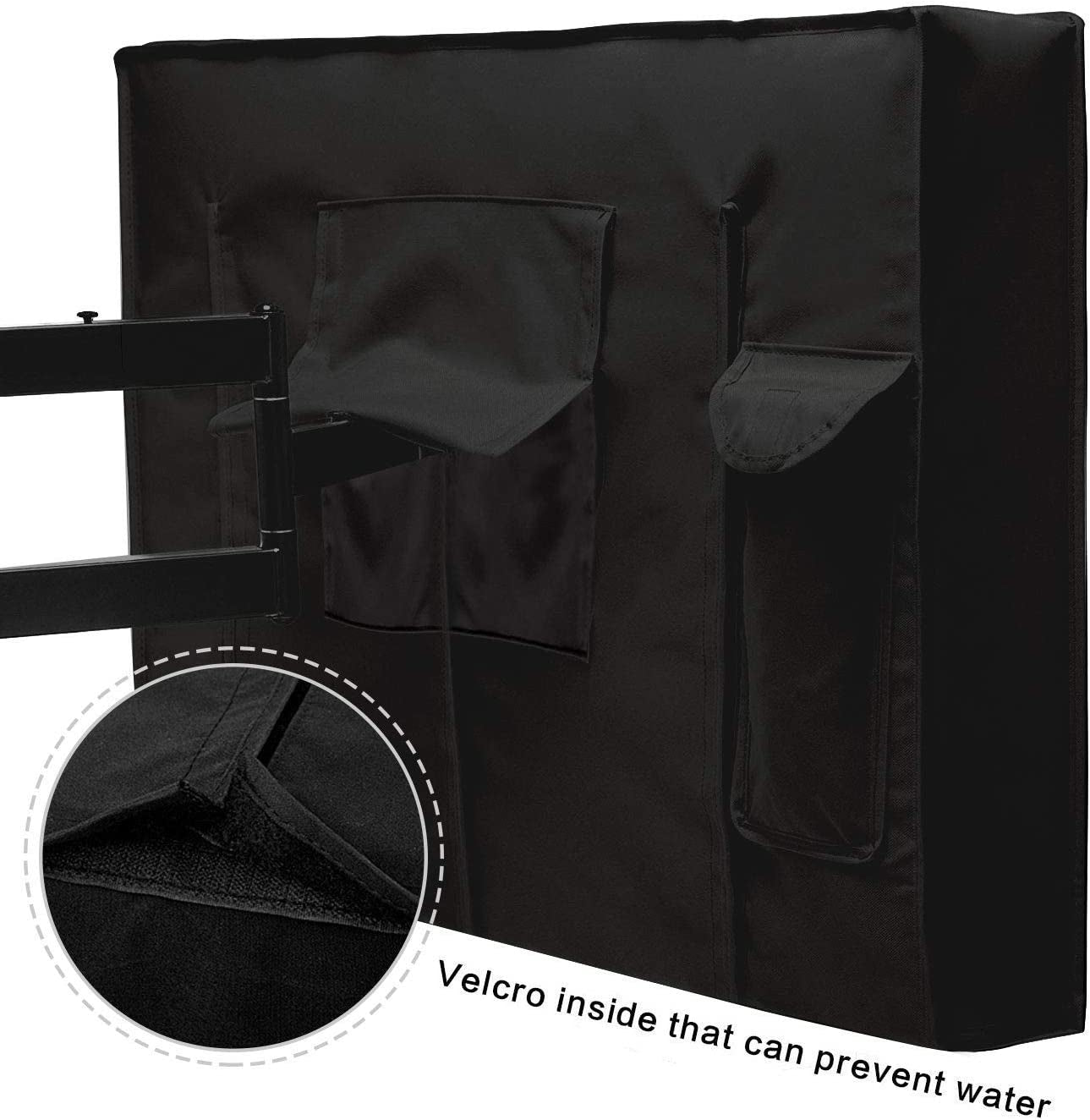 Outdoor TV Cover 60 to 65 Inches, Waterproof and Weatherproof, Fits up to 58''W X 37''H for outside Flat Screen TV