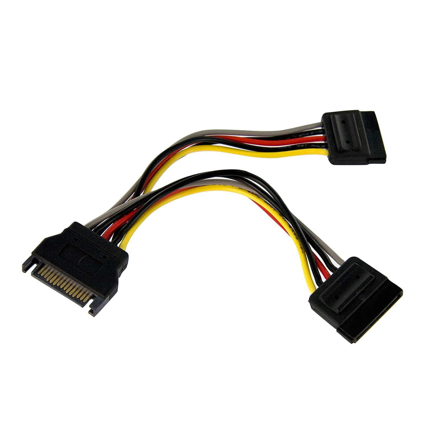 6In SATA Power Y Splitter Cable Adapter - M/F - Power Splitter - SATA Power (M) to SATA Power (F) - 6 in - PYO2SATA