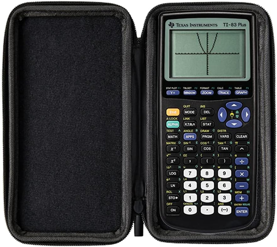 Protective Case for TI 84 Plus/Ti 83 Plus/Casio FX-9860GII / Casio FX-9750 Giii/Casio PRIZM FX-CG 50 Graphing Calculator in Black