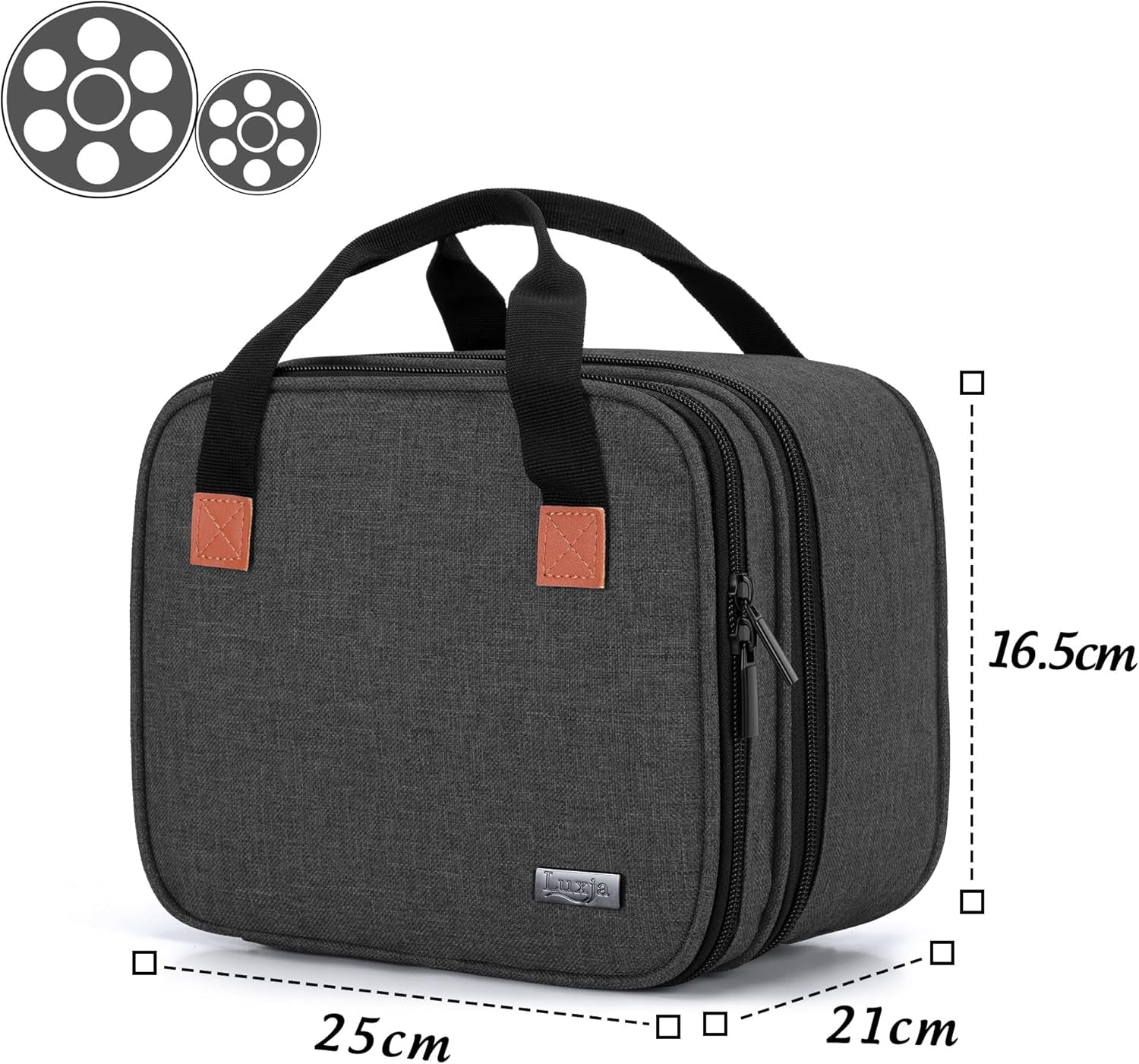 Carrying Bag for DR.J Mini Projector, Portable Case for Mini Projector and Accessories (Fits Most Major Mini Projectors), Black