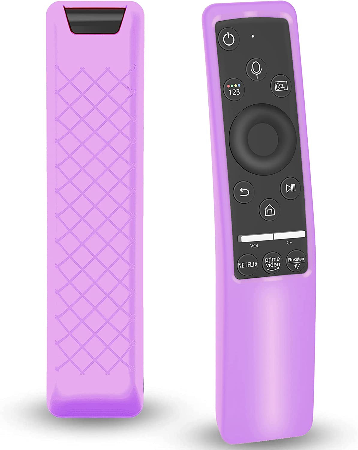 Case Compatible with Samsung Smart TV Remote Controller BN59 Series, Light Weight Silicone Cover Protector Shockproof Anti-Slip Remote Skin Sleeve - Purple