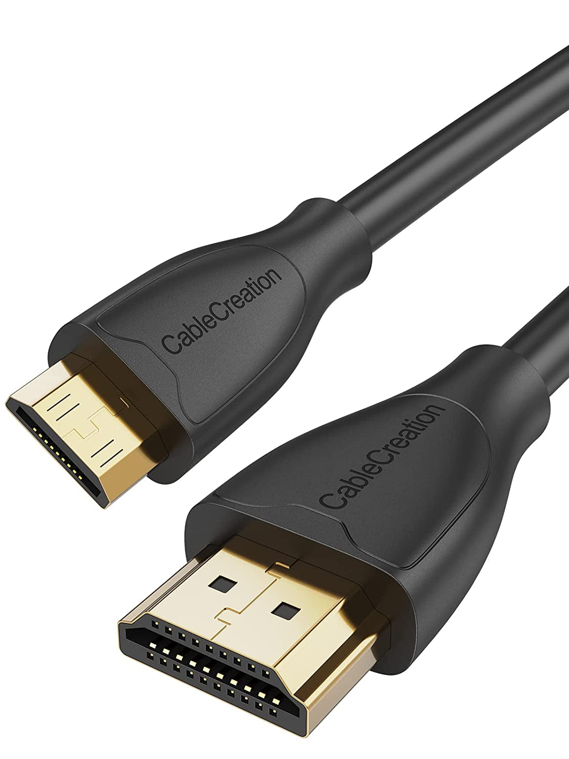 Mini HDMI to HDMI Cable 6FT, 4K High-Speed HDMI to Mini HDMI Adapter, Mini HDMI to Standard HDMI for Graphics Card, HDTV, Camera, HDR-XR50, Z6, EOS RP/EOS R/EOS 7D Mark II/XA40, Etc