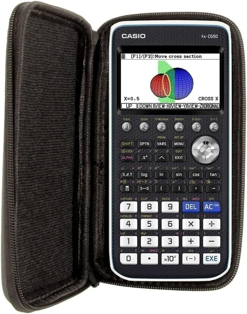 Protective Case for TI 84 Plus/Ti 83 Plus/Casio FX-9860GII / Casio FX-9750 Giii/Casio PRIZM FX-CG 50 Graphing Calculator in Black